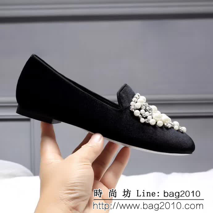 CHANEL香奈兒 Rene Caovilla芮妮 喬薇拉新款 韓國絨精品女鞋 QZS1405